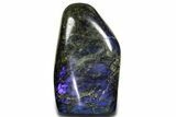 Flashy Free-Standing Polished Labradorite - Brilliant Blue #361964-1